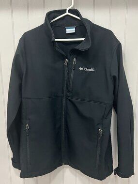 Men's large black Columbia zip up jacket
